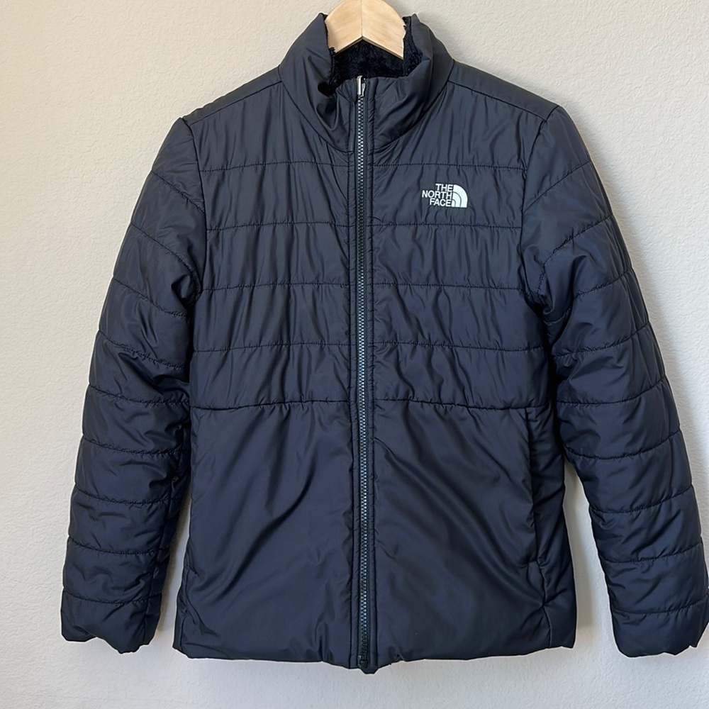 The North Face Girls Reversible Black Jacket